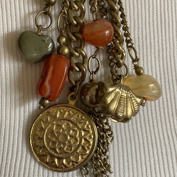 Very cool Vintage 80’s dangle charm style pin brooch - Picture 3 of 7